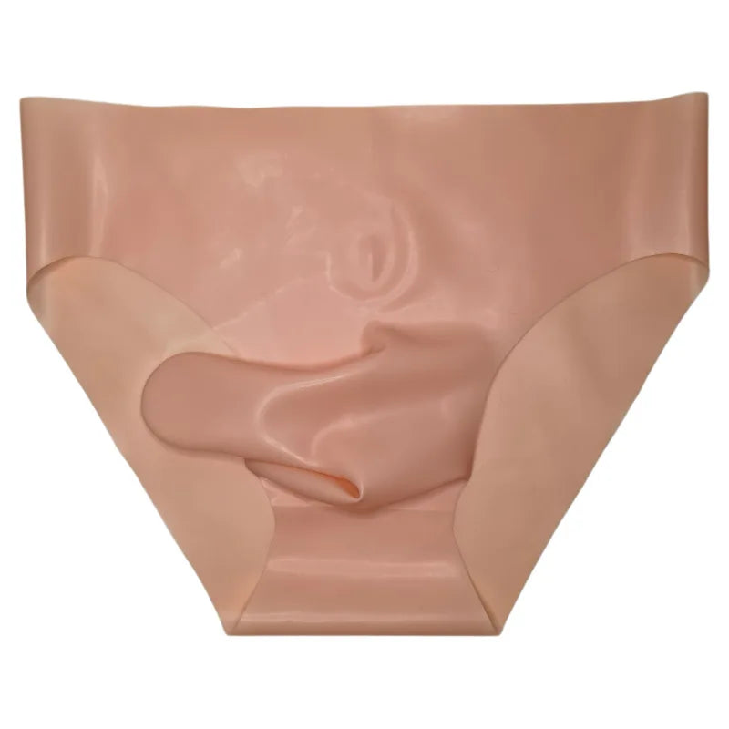 Herren Sexy Latex Unterwäsche Nahtlose Scheiden-Slips Durchsichtige Sissy-Höschen Paar Dessous Niedrige Taille Erotische Unterhosen