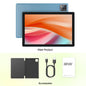 BAKEN 10-Zoll Android 15 Tablet, Quad-Core-Prozessor, 12 GB (3+9 Erweiterung) RAM + 64 GB Speicher, 5G WiFi, 1280*800 Dual-Kameras