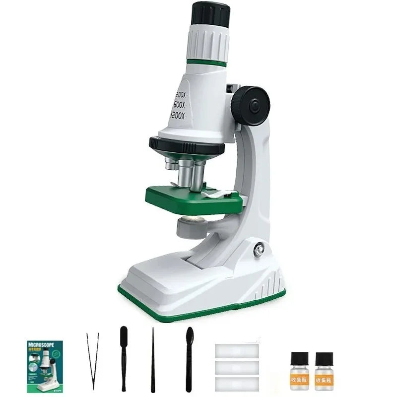 Kids Pocket Microscope Kit 200x–1200x | STEM Science Toy