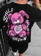 Men's Teddy Bear Letter Print T-Shirt | High Street Top