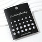 12 Pairs Of Luxurious, Simple, Shiny, And Caring Zirconia Decorative Earrings Are Suitable For Gifts To Parties,And Couples