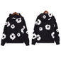 Hoodie Cross border European and American Hot selling Cotton Foam Printed Tears Hoodie Men's and Women's Hoodies