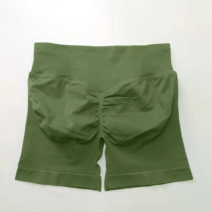 Women's 4.5" Biker Shorts | Scrunch Butt Seamless Yoga Gym Leggings