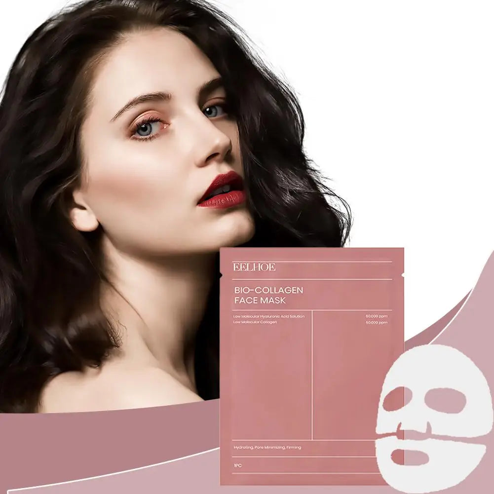 1/5/10 Stück Bio-Kollagen-Gesichtsmaske Porenverkleinernd Tiefenhydratisierende Nachtmaske Feuchtigkeitsspendende Erfrischende Aufhellende Gesichtshautpflege
