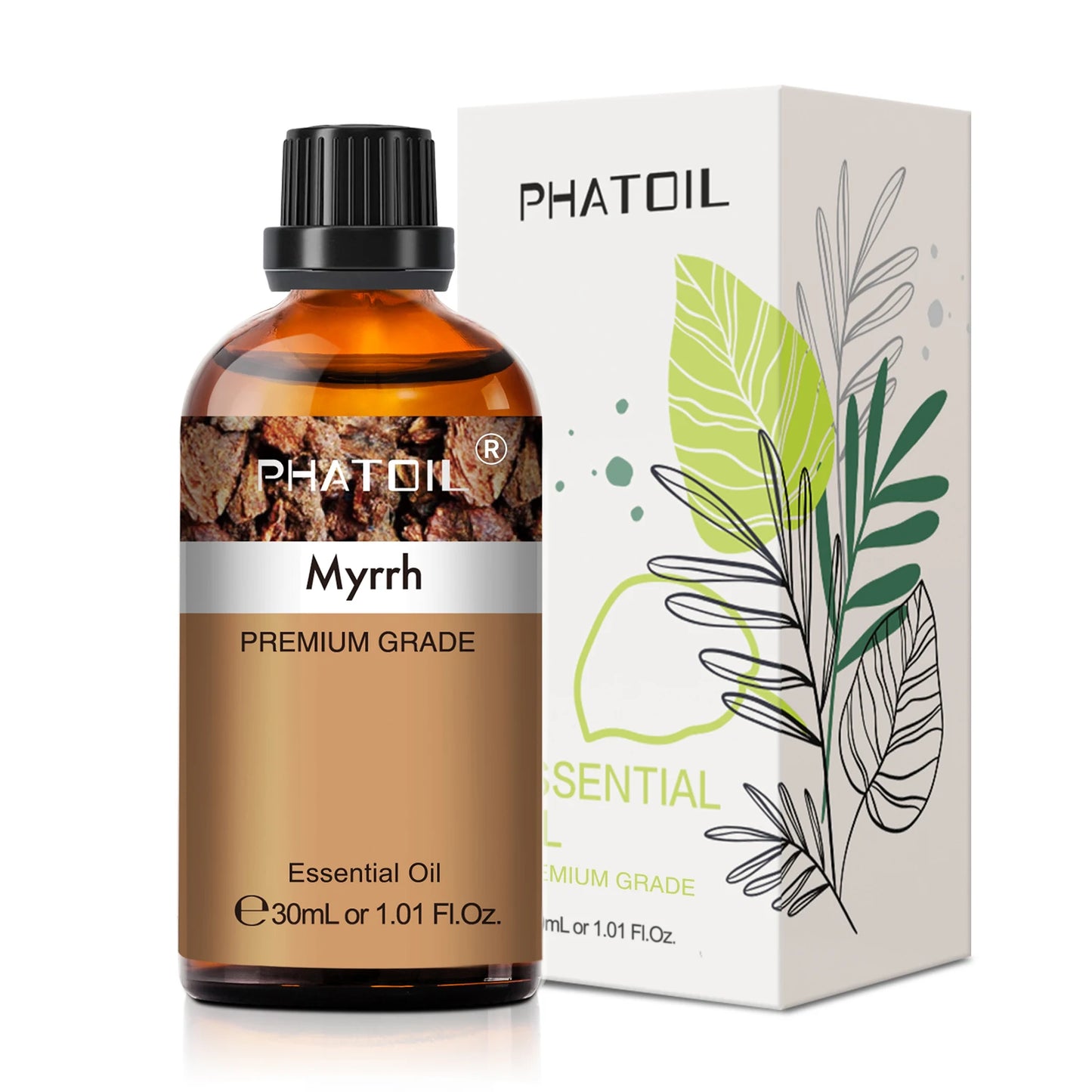 PHATOIL 1 Stk. Ätherisches Aromatherapieöl 30ml Zitrone Eukalyptus Lavendel Bergamotte Jasmin Wacholder Rose Vanille Ätherisches Aromaöl