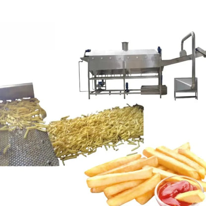 Automatic French Fries Production Line 304 Stainless Potato Fries Cutting Machine Manufacturer Factory Price New