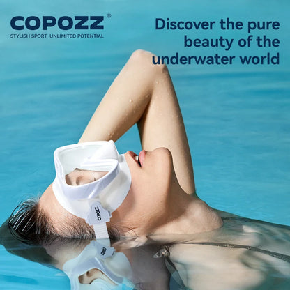 COPOZZ Professional  Diving Mask Full Vision Mask Underwater Snorkel Mask Set Swimming Snorkel HD Anti Fog Diving Equipment