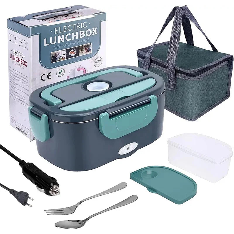 60W Electric Lunch Box Food Warmer 1.5L Car Home