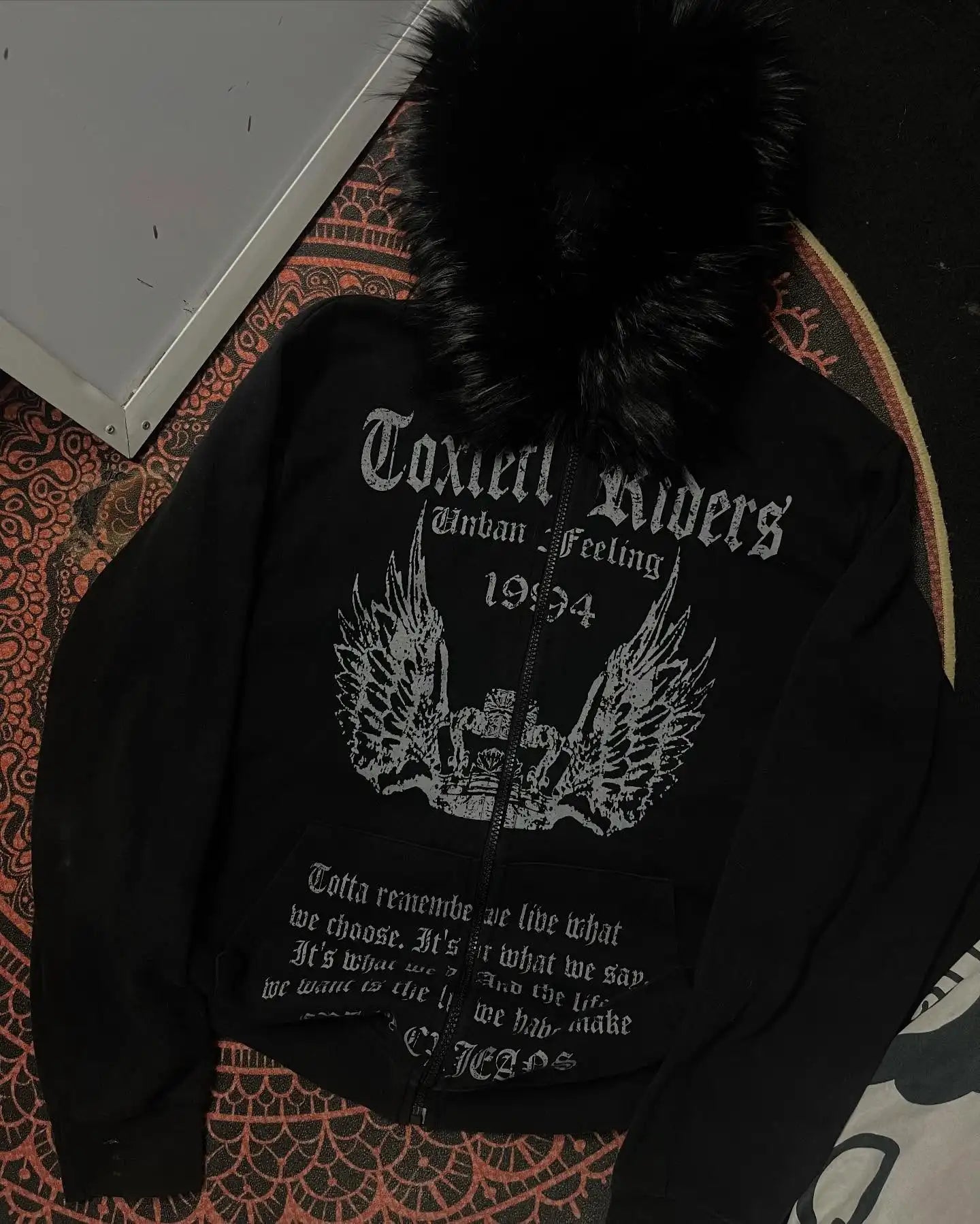 White Fur collar sweater Dalian Hood Zipper Sweatshirt Zipper Casual