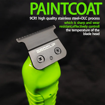 BRDCLIP FA1T Green Hair Trimmer | Barber Clipper