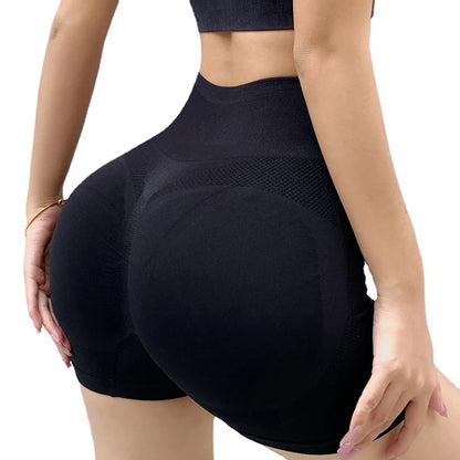 Teglex Women's High Waist Push Up Gym Shorts | Fitness Cycling Yoga