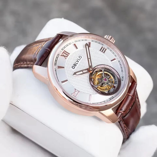 Tourbillon Watches Sapphire Glass Waterproof 50M Mechanical Automatic Watches