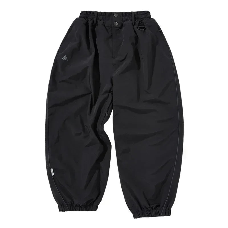 Fashion Single-Board-Skihose Lässige Track-Hochbund-Hose Weite Hose Wasserdicht Verschleißfest Professionelle Doppel-Board-Skihose