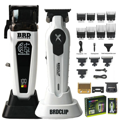 BRDCLIP 106B FA1T 609 Profi Haarschneidemaschine 7500RPM 7700RPM 7000RPM DLC Klinge mit Basis 106B Bürstenloser Motor Haarschneider