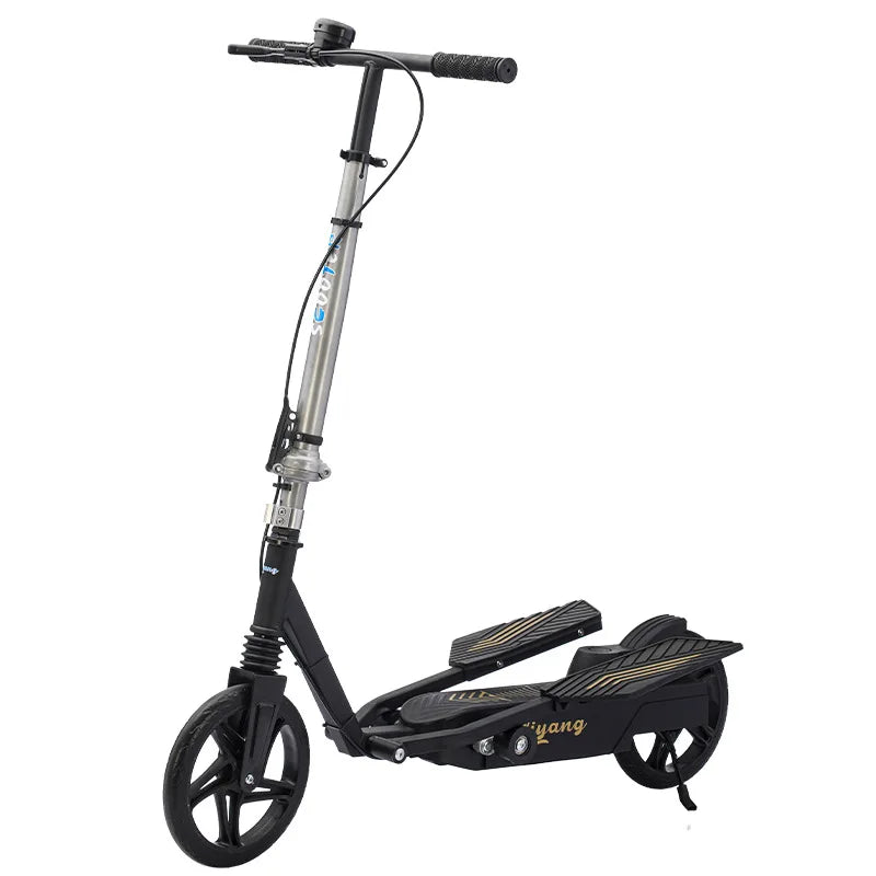 Wholesale Folding Kick Scooter with Shock Absorbers Dual Wing Design Commuting Portable Adult Student Scooter Kick Scooter