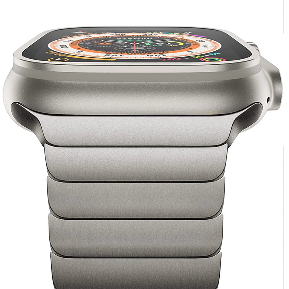 Luxuriöses Edelstahlarmband für Apple Watch Series 10 9 8 7 46mm 45mm 41mm Gliederarmband Iwatch Ultra 2 49mm IWatch Metallarmband