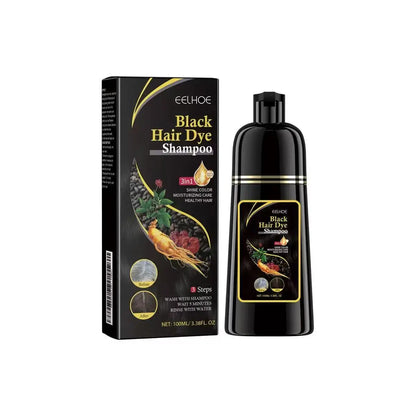 Nova Haarfärbemittel 3-in-1 Haarpflege Shampoo Natürliches Schnellweißhaar Gefärbtes Schwarzes Haarfärbemittel Dauerhafter Komfort Männer Frauen Haarpflege