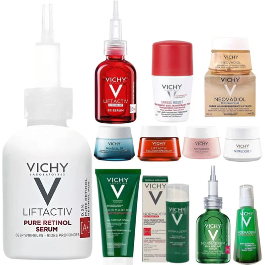 VICHY Salicylic Acid Facial Repair Cream 16% VC Rejuvenating Hyaluronic Acid B3 Serum Soothing Moisturizing Retinol Skin Care