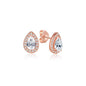 Original 925 Sterling Silber Ohrringe 2025 Stecker Creolen Kristall Ohrringe für Damen Roségold Krone Herz Unendlichkeit Biene Ohrring Schmuck
