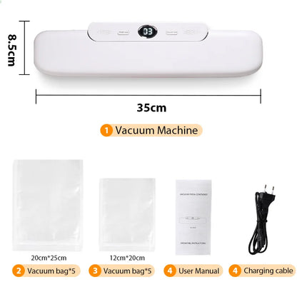 saengQ Vacuum Sealer Machine | Food Sealer with 10 Free Bags