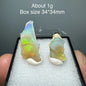 Ethiopia Opal Gem Mineral Specimen – 34x34mm Box