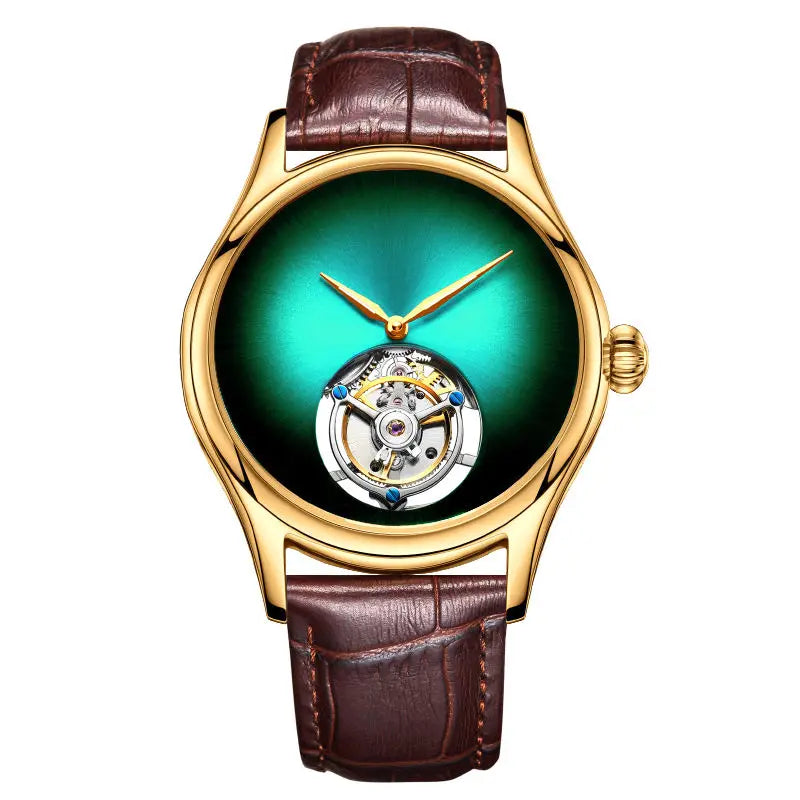 AESOP Top Brand Luxury Clock 100% Authentic Tourbillon Men's Watch Movement Mechanical Sapphire Glass Skeleton Watches for Man