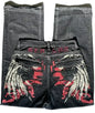 American Fashion Hip Hop Joker Oversized Jeans Women Street Y2K New Clearance Spot Hot Mopping Wide-leg Pants Unisex Loose Jeans