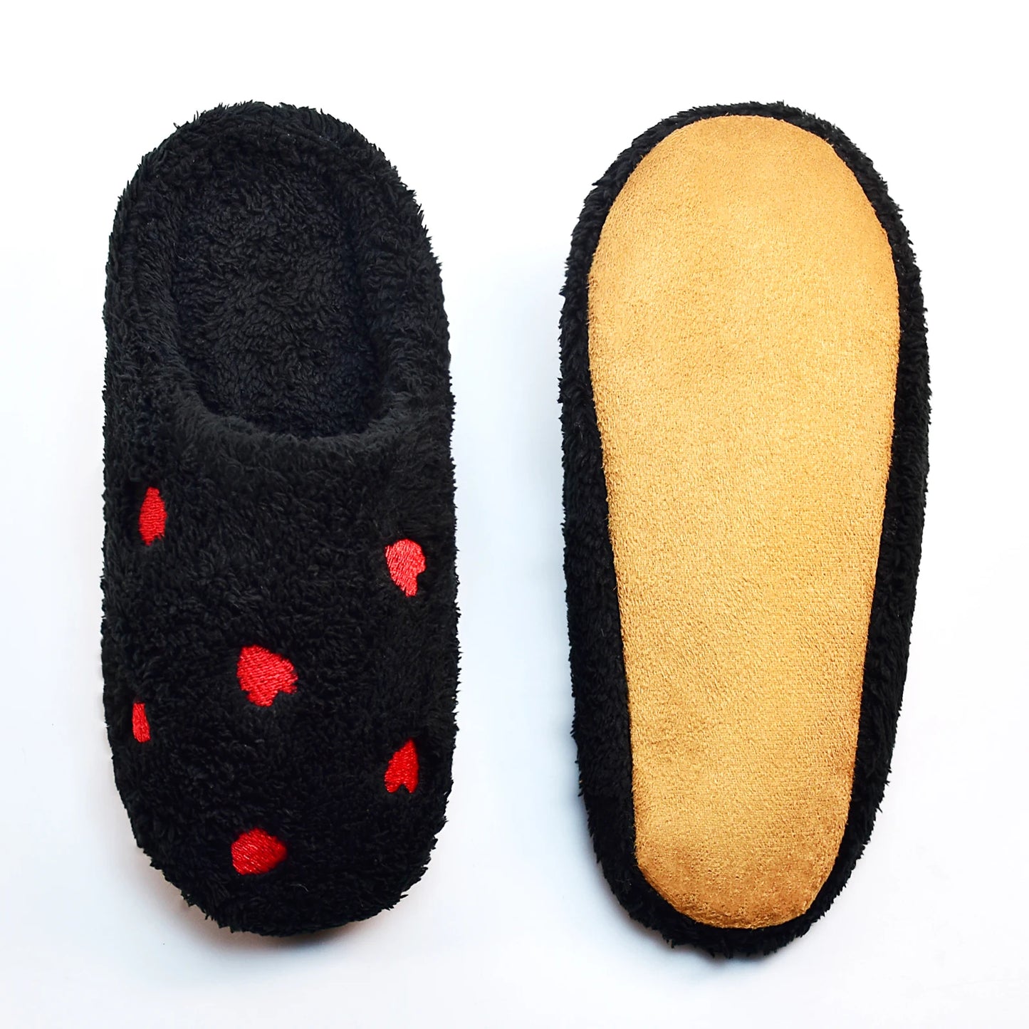 Winter Damen Herzförmige Hausschuhe Liebe Leise Weiche Sohle Schuhe Indoor Bequem Süß Leiser Teppich Leichtes Wohnzimmer