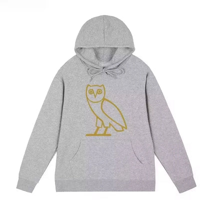 2025 Modetrend Marke Y2K Damen Herren Kapuzenpullover Drake Duck Album Ei Rap Hip-Hop Schlichter Eulenmuster Hoodie Sweatshirt