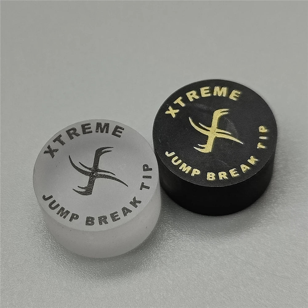 Xtreme Clear & Black BulletProof Break Jump Tips 14mm USA Break Jump Cue tips Super Hard Break & Jump tips Billiard Accessories