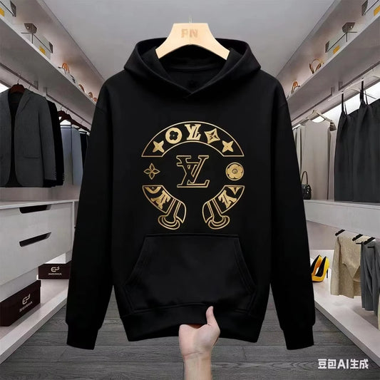 Trendige Marken-Hoodies für Herren, hochwertige bedruckte, schwere Qualität, trendige, langärmelige, schicke