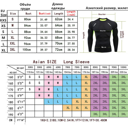 Herren Gothic-Print schnelltrocknendes Langarm-Fitness-Workout-Stretch-Enges Top Stehkragen atmungsaktives Trainings-T-Shirt S-3XL