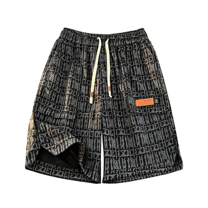 Men's Summer Fitness Running Shorts – Loose Straight Leg