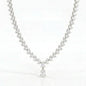 Pear Cut Moissanite Necklace S925 Silver 18K Gold Plated
