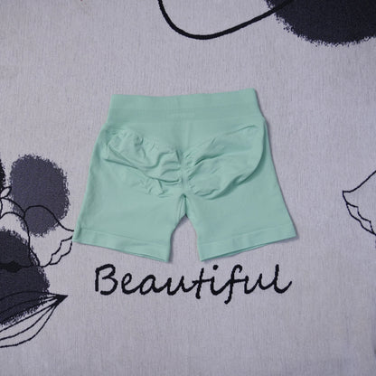 df Dynamic Shorts 4.5" Women's Seamless Yoga Shorts High Waisted Butt Lifting Breathable Workout Gym Running Comfort