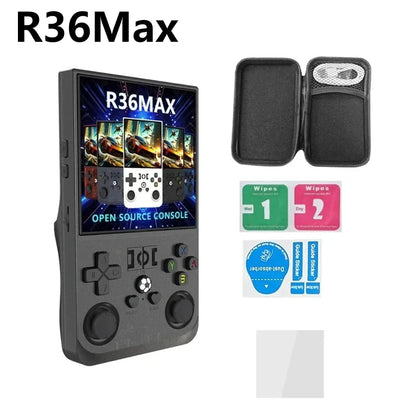 R36S Handheld Game Players 20000+ Games Portable Game Console 64/128GB Retro Games Emulators 3.5in IPS Screen Support Wholesale