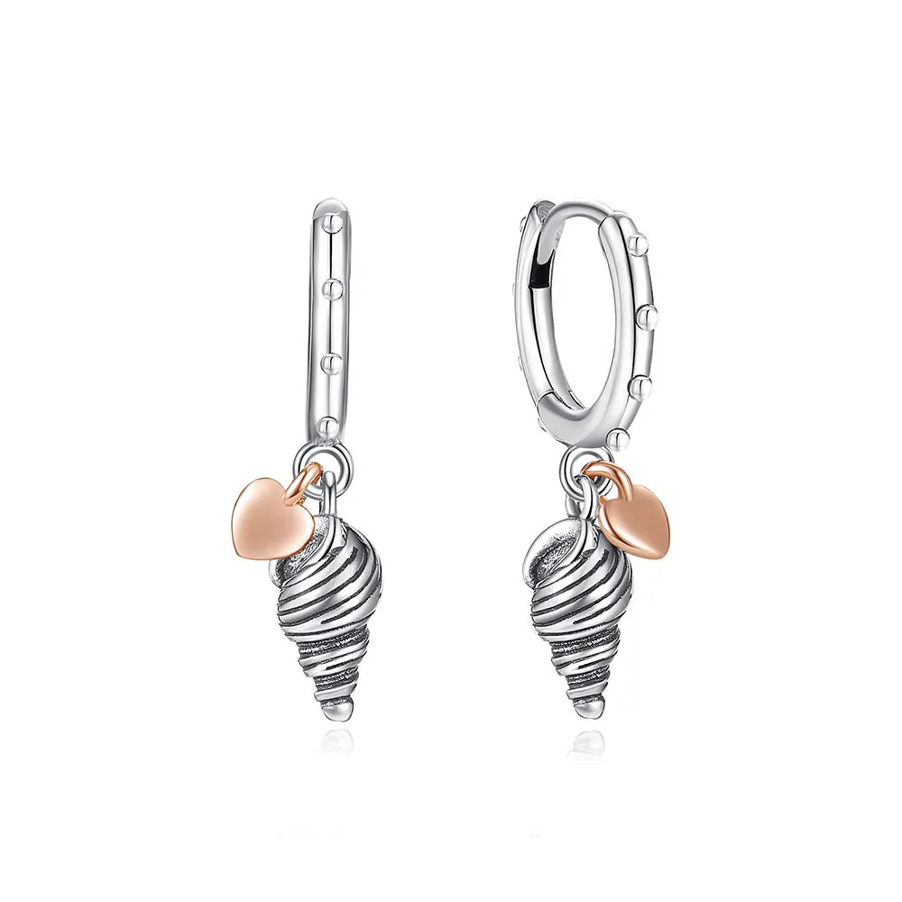Original 925 Sterling Silber Ohrringe 2025 Stecker Creolen Kristall Ohrringe für Damen Roségold Krone Herz Unendlichkeit Biene Ohrring Schmuck