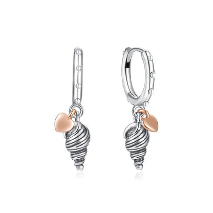 Original 925 Sterling Silber Ohrringe 2025 Stecker Creolen Kristall Ohrringe für Damen Roségold Krone Herz Unendlichkeit Biene Ohrring Schmuck