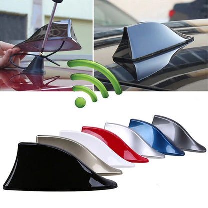 Carbon Fiber Shark Fin Car Roof Antenna - AM FM Signal
