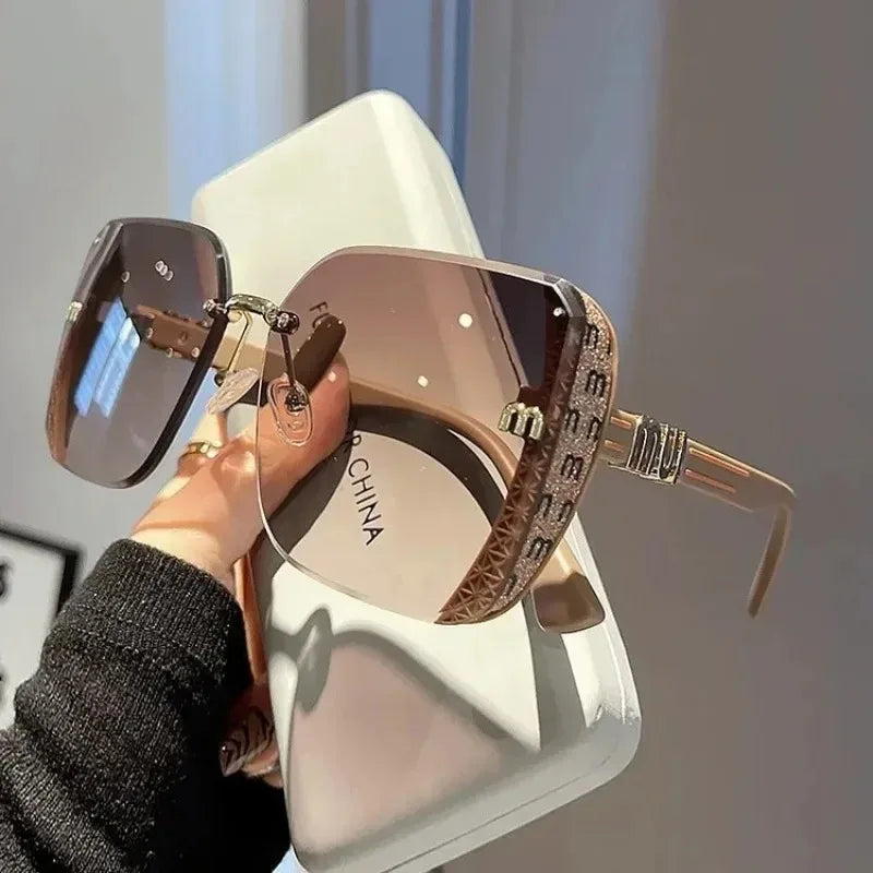 Ins New Fashion Square Sunglasses Women Luxury Designer Sun Glasses Ladies Vintage Trendy Driving Eyeglasses Gafas De Sol