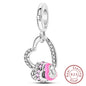 Hot Sale 925 Sterling Silve Charms Beads Forever Love Heart Sister Family Life Charms Dangle For Bracelet Woman Jewelry Gifts