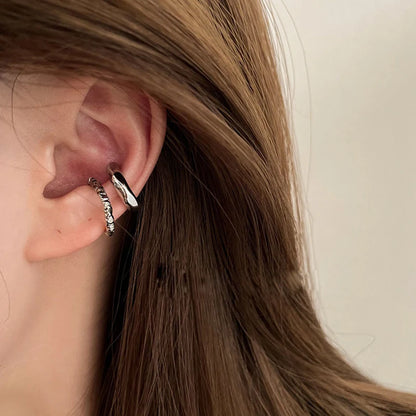 Punk Unregelmäßige Geometrische Ohrmanschetten Ohrringe für Frauen Nicht-Piercing Metall Ohrclip Ohrring Gefälschter Knorpel Mode Schmuck Party