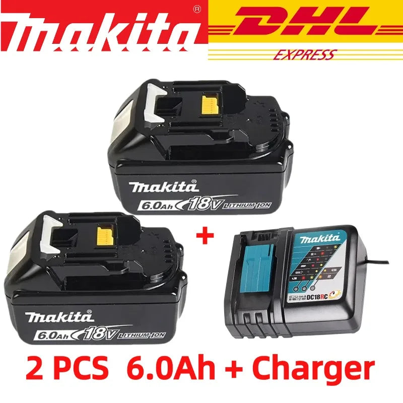Makita Original Lithium ion Rechargeable Battery 18V 6000mAh 18v Replacement Batteries BL1860 BL1830 BL1850 BL1860B