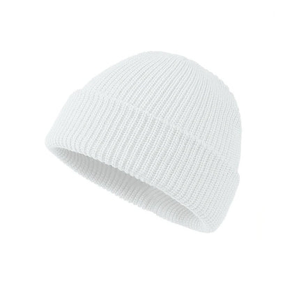 Rimiut Strickmütze für Herren & Damen Mützen Wolle Mode Einfache Warme Mütze Beanies Einfarbig Herbst Winter Mütze Trendiger Stil