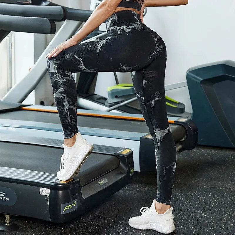 Workout Leggings for Women Jada Leggings Scrunch Butt Lifting Leggings Seamless Screen Print Gym Yoga Pants