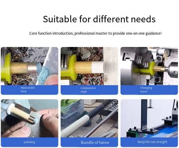 Unterhaltung im Freien Horizontale Holzdrehmaschine mit variabler Geschwindigkeit zur Reparatur von Billardqueues für Snooker-Billard-Queues Reparatur-Drehmaschine