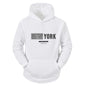 New York City Men's and Women's Hooded Fashion Letter Print Pattern Sportswear Casual Harajuku Hooded Pullover Sportswear