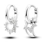 925 Sterling Silver Hoops Earrings Hypoallergenic Hoops Earrings With Zirconia Fashion High Quality Jewelry for Women Girls