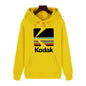 Kodak Brand Fashion Retro Y2K Print Autumn and Winter Men Sports Hoodie Outdoor Casual Casual Comfortable Street Jacket Clothing