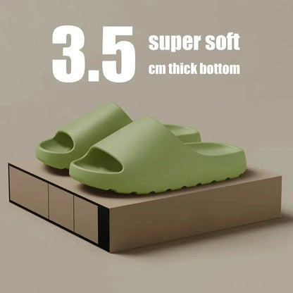 Coconut Cloud Slippers – Thick-Sole EVA Beach Sandals for Men & Women
